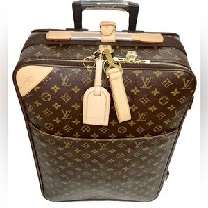 Louis Vuitton Pegase 55 Monogram Suitcase w/ Garment Bag Hanger Dust-bag 🛍️